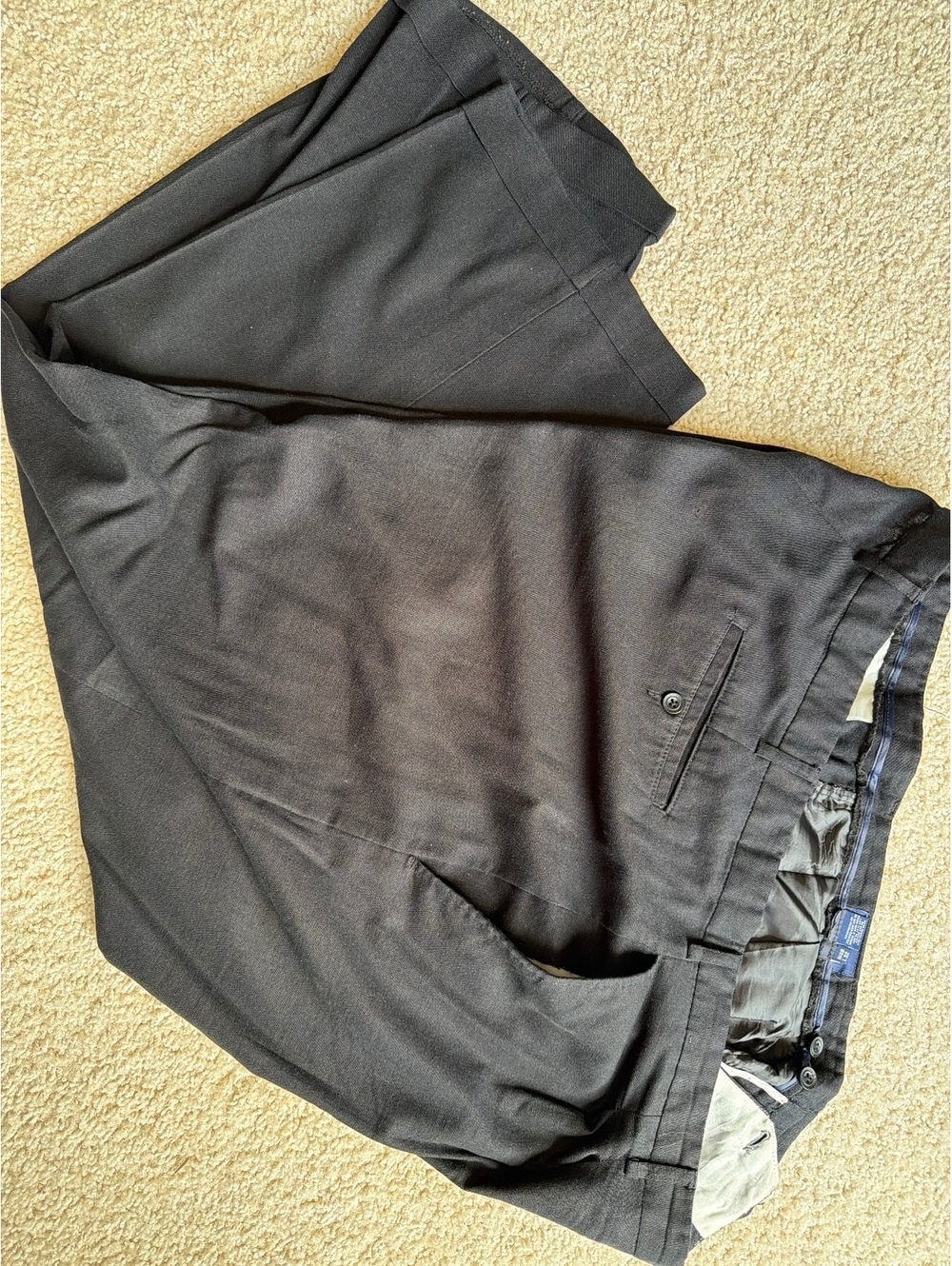 Solid black 48x29 linen/rayon blend